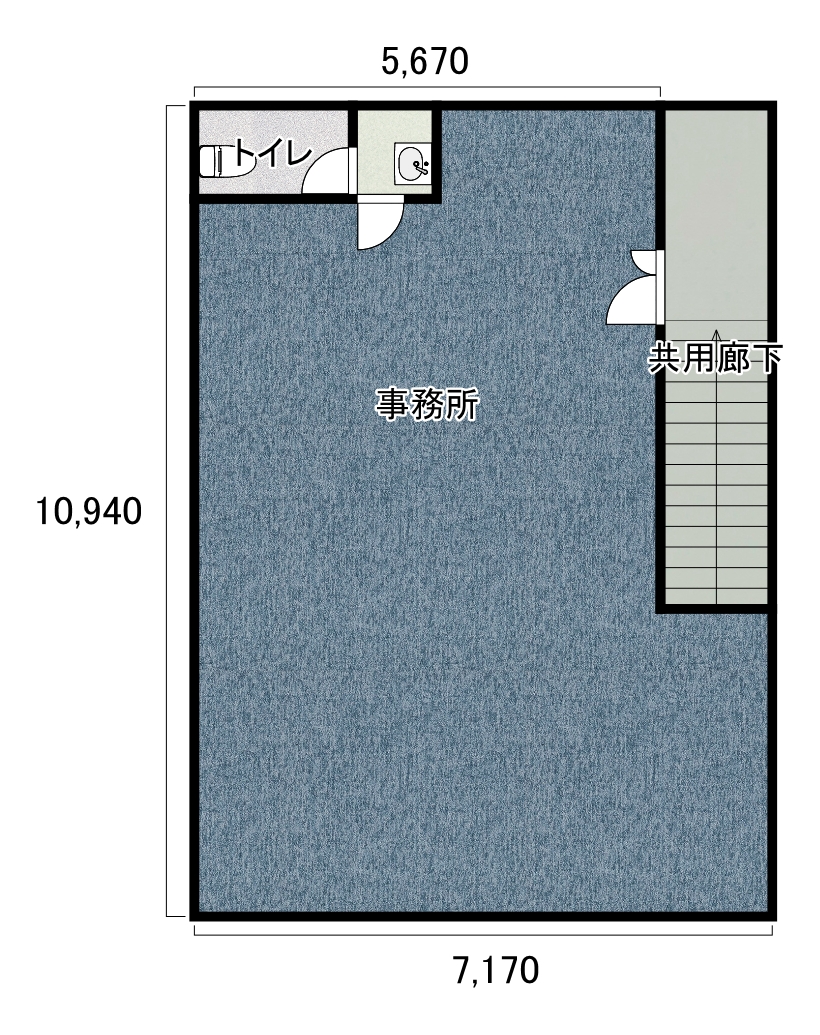 中田ビル2階西側貸事務所 画像4